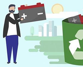 Descarte de baterias